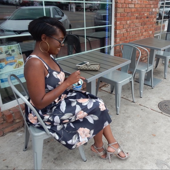 Floral Crop Top & Full Midi Skirt - Picture 2 of 6
